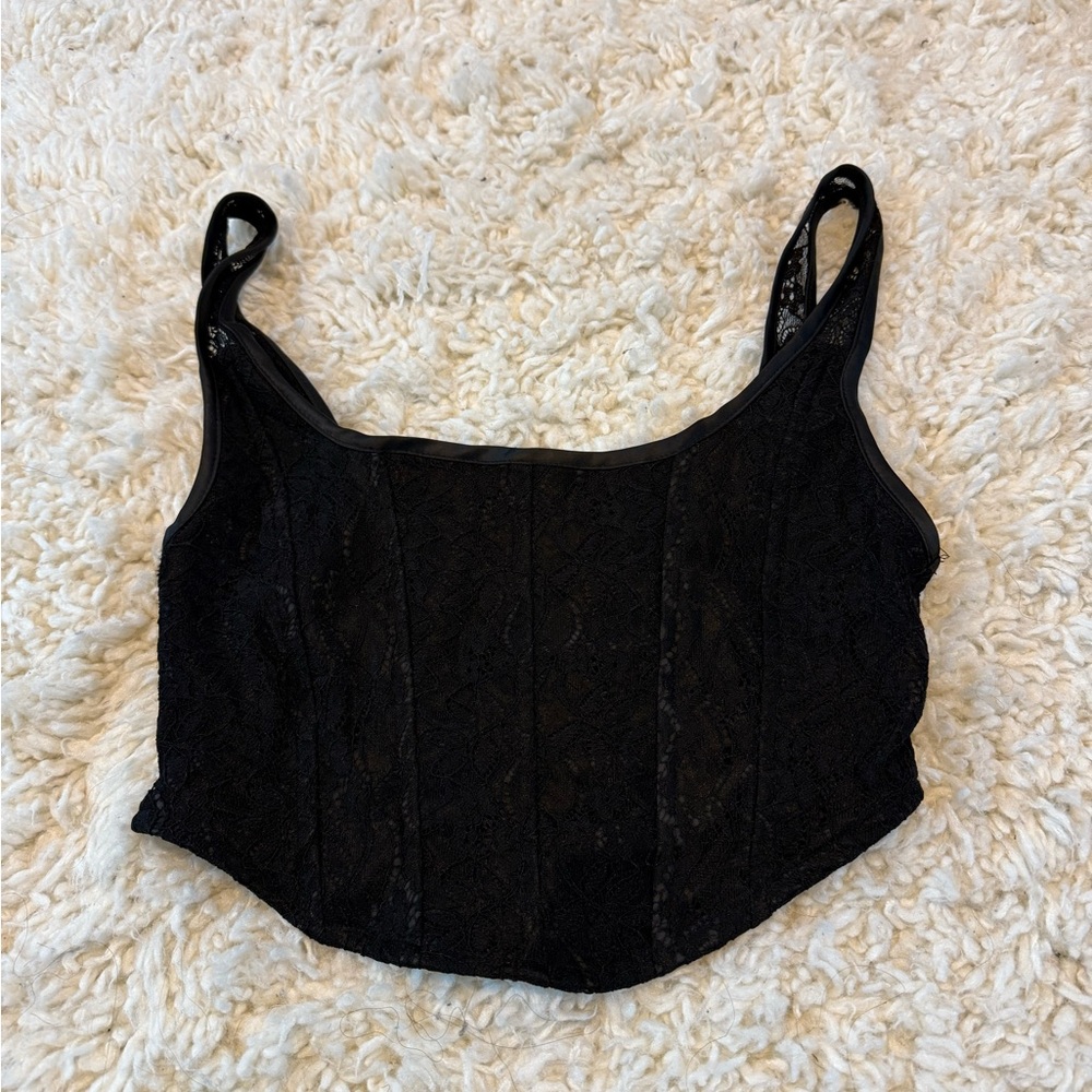 PacSun Black Lace Tank Top